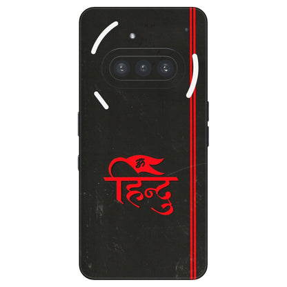 Nothing Phone Skins (All Models) - Hindu Black - 3D Embossed Finish (L-153) Nothing Phone 3A