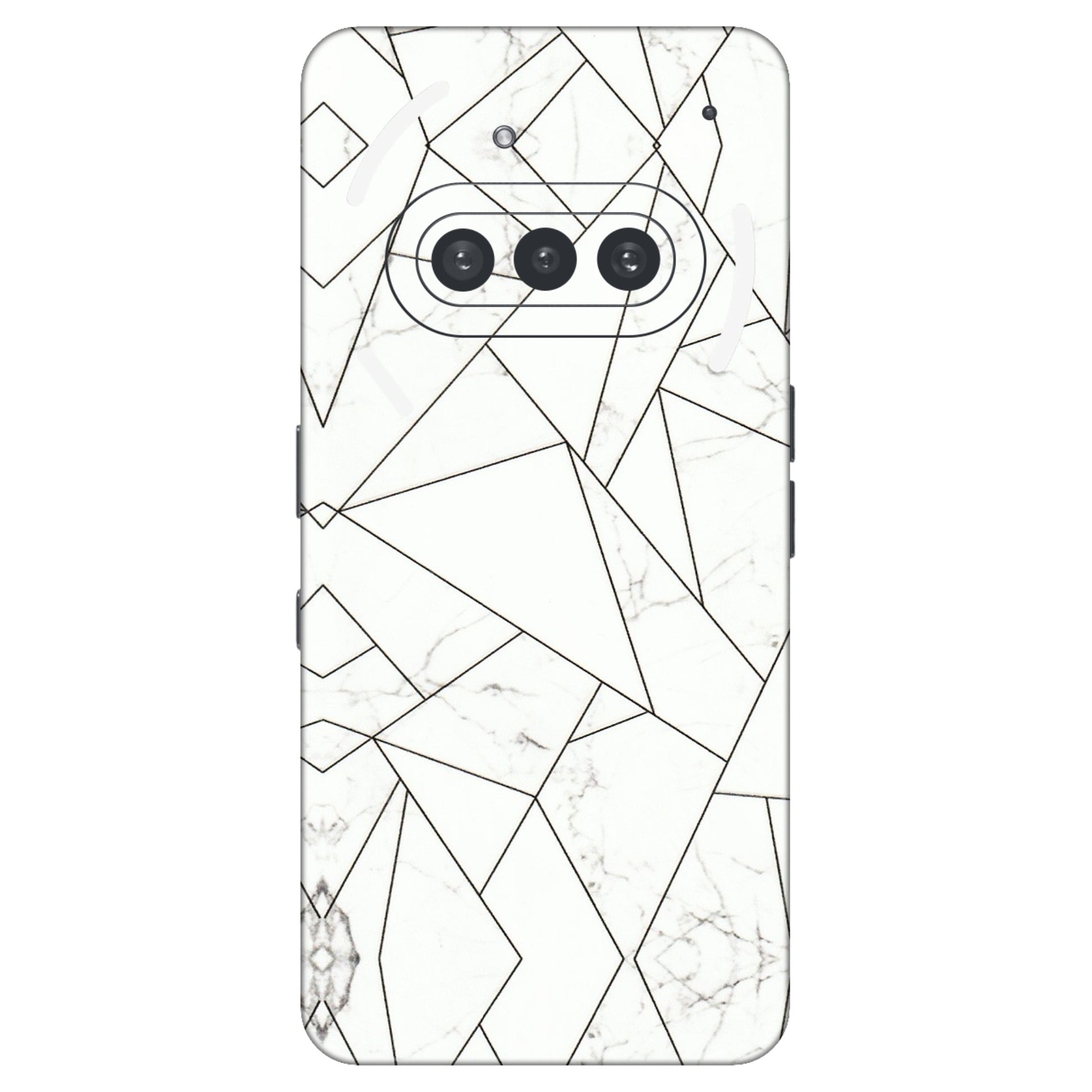 Nothing Phone Skins (All Models) - Luxury White Marble Effect - 3D Embossed Finish (L-168) Nothing Phone 3A