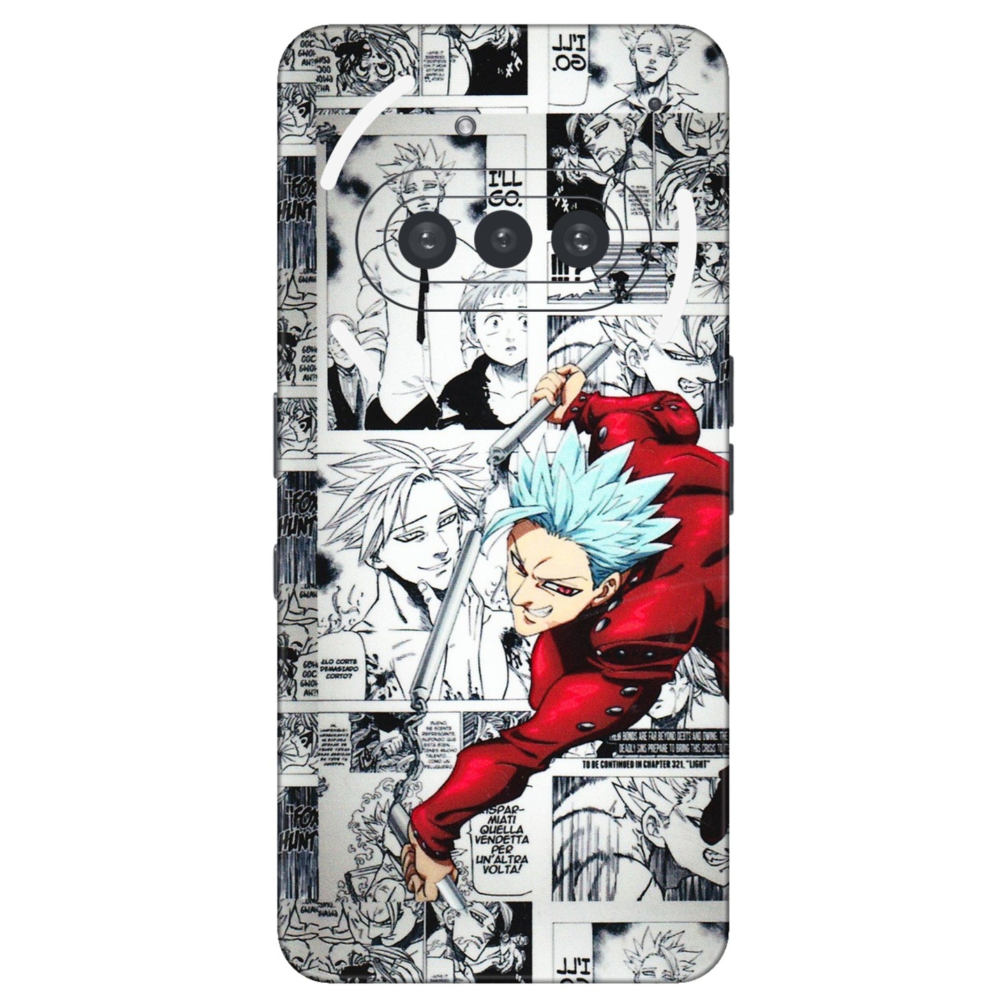 Nothing Phone Skins (All Models) - Anime Comic - 3D Embossed Finish (L-192) Nothing Phone 3A