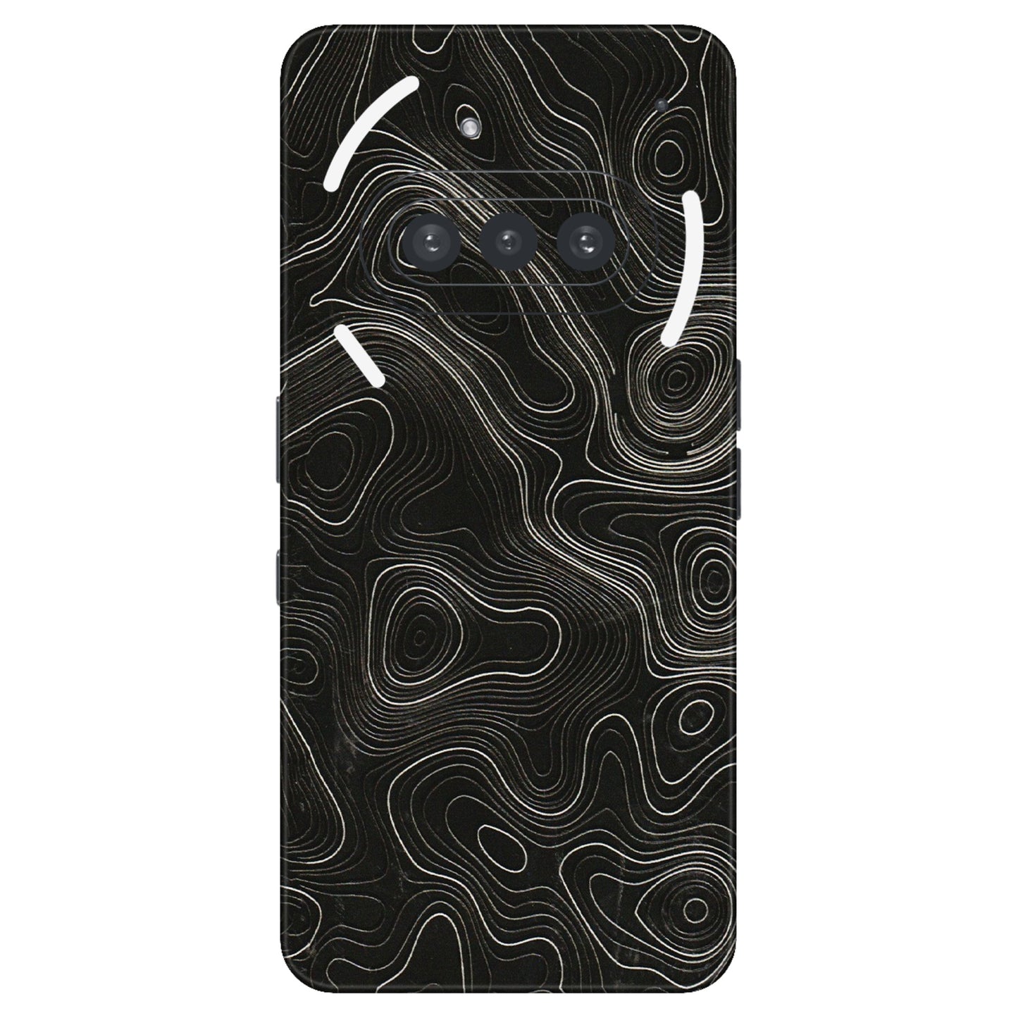 Nothing Phone Skins (All Models) - Black Swirl - 3D Embossed Finish (L-196) Nothing Phone 3A