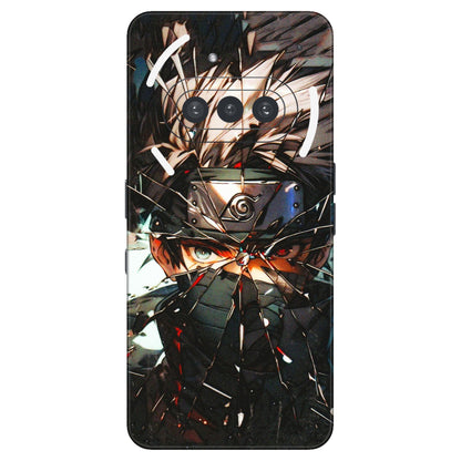 Nothing Phone Skins (All Models) - Kakashi Shattered Glass Effect - 3D Embossed Finish (L-237) Nothing Phone 3A