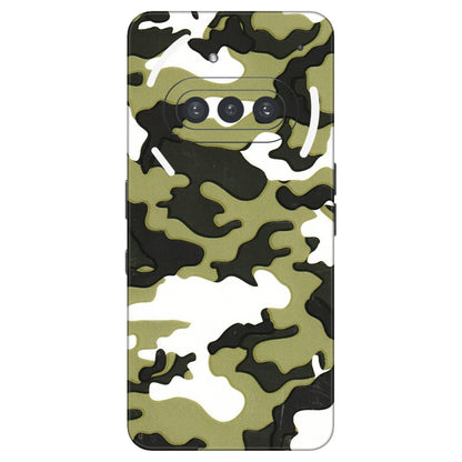 Nothing Phone Skins (All Models) - Camouflages White And Green - 3D Embossed Finish (L-243) Nothing Phone 3A