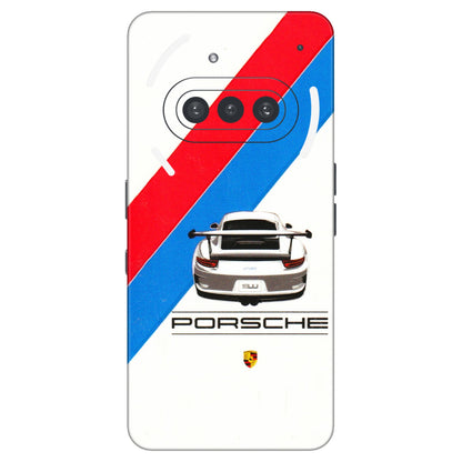 Nothing Phone Skins (All Models) - Porche Car Sober Logo - 3D Embossed Finish (L-248) Nothing Phone 3A