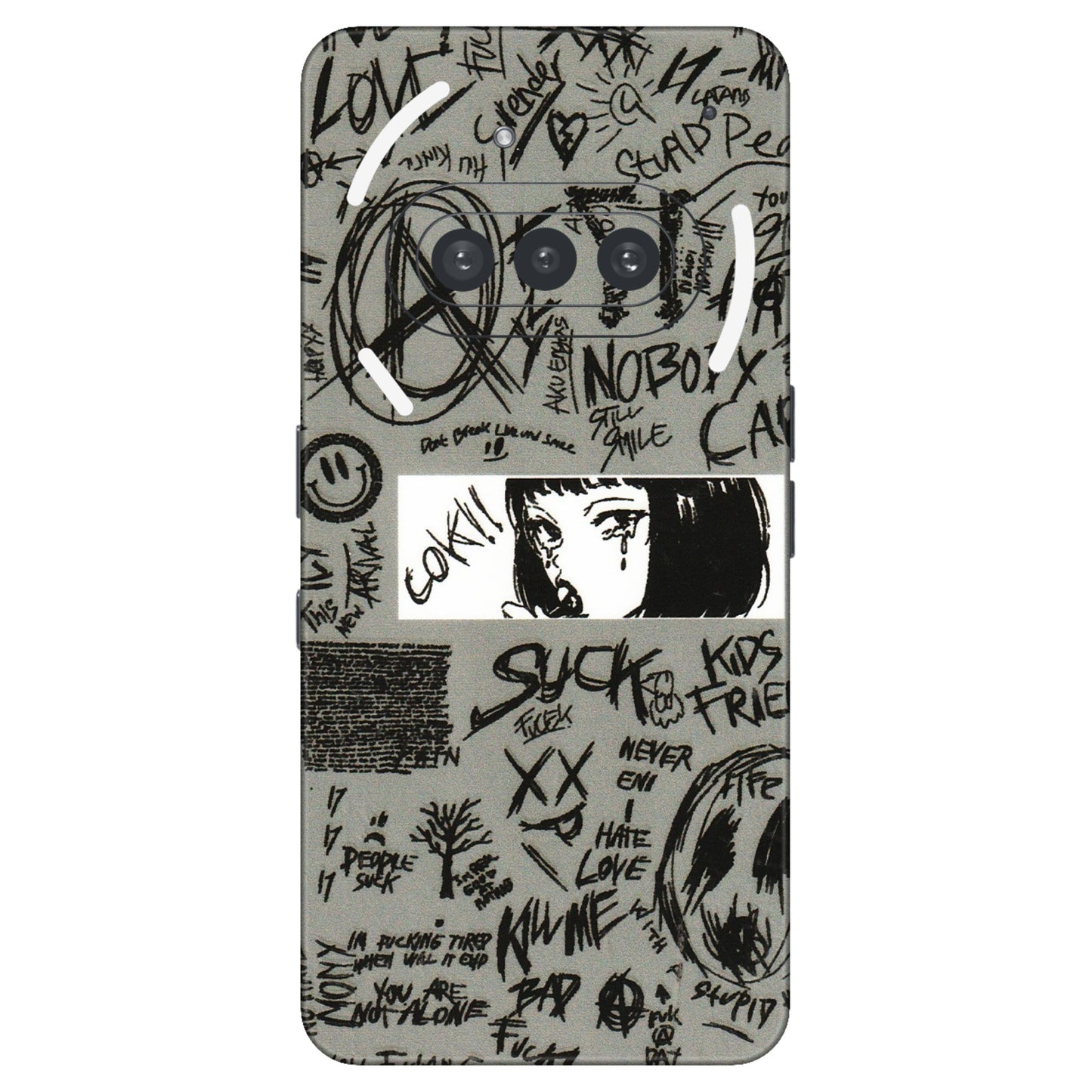 Nothing Phone Skins (All Models) - Never Have Love Anime - 3D Embossed Finish (L-260) Nothing Phone 3A