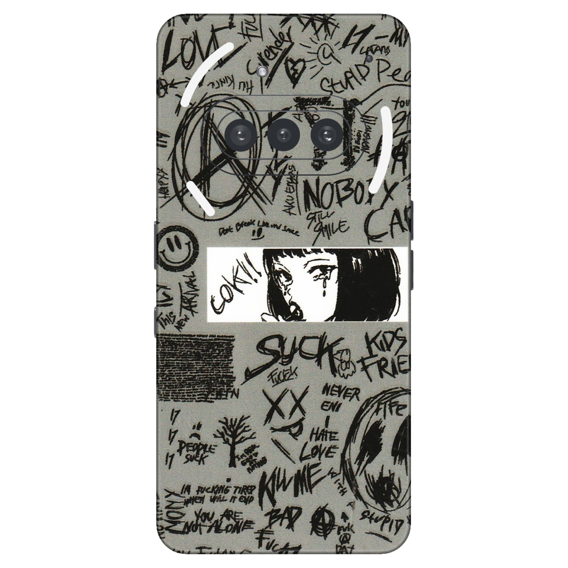Nothing Phone Skins (All Models) - Never Have Love Anime - 3D Embossed Finish (L-260) Nothing Phone 3A
