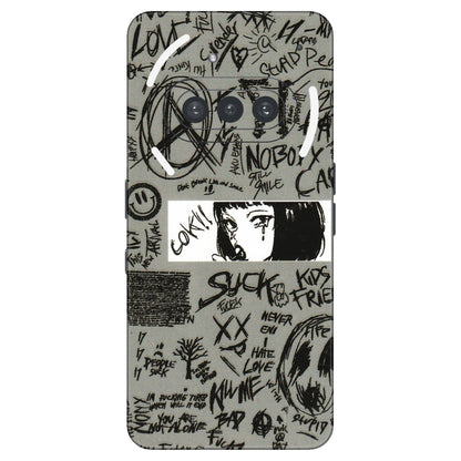 Nothing Phone Skins (All Models) - Never Have Love Anime - 3D Embossed Finish (L-260) Nothing Phone 3A