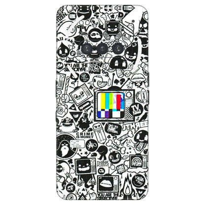 Nothing Phone Skins (All Models) - Doodles Positive Art  Latest - 3D Embossed Finish (L-263) Nothing Phone 3A