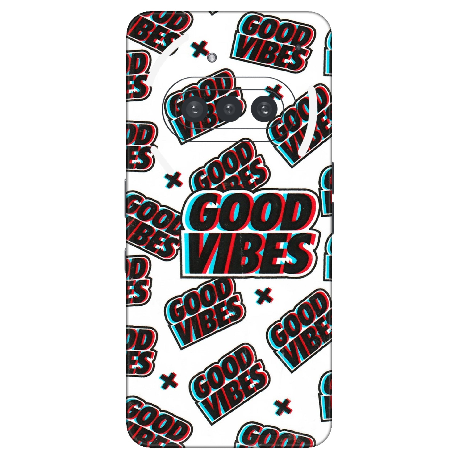 Nothing Phone Skins (All Models) - Good Vibes  Latest - 3D Embossed Finish (L-282) Nothing Phone 3A