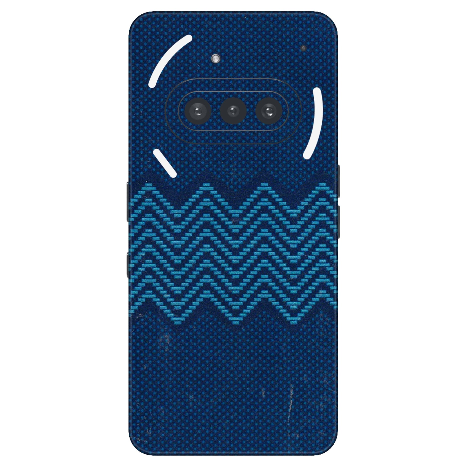 Nothing Phone Skins (All Models) - Blue Sober Waves - 3D Embossed Finish (L-306) Nothing Phone 3A