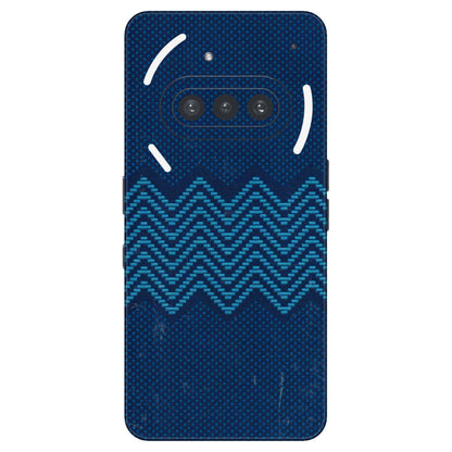 Nothing Phone Skins (All Models) - Blue Sober Waves - 3D Embossed Finish (L-306) Nothing Phone 3A
