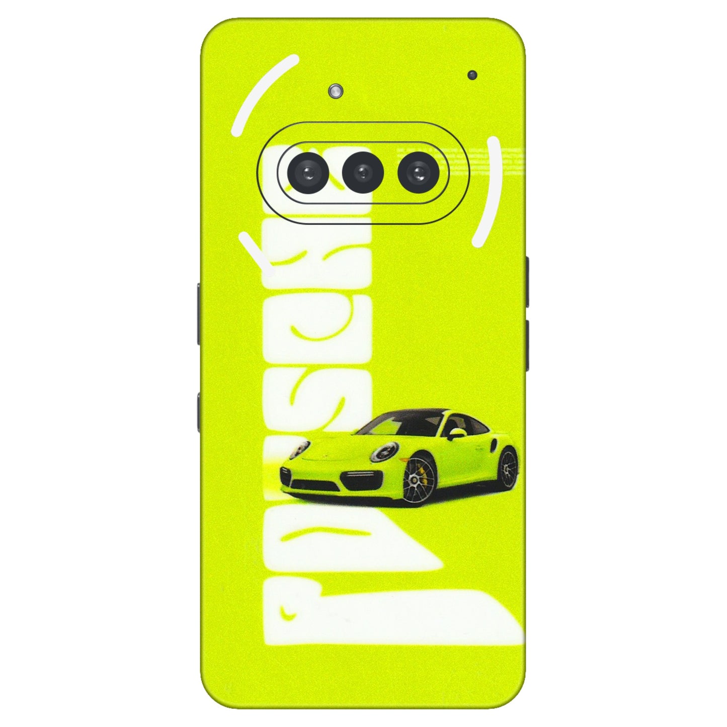Nothing Phone Skins (All Models) - Lime Green Porche - 3D Embossed Finish (L-30) Nothing Phone 3A