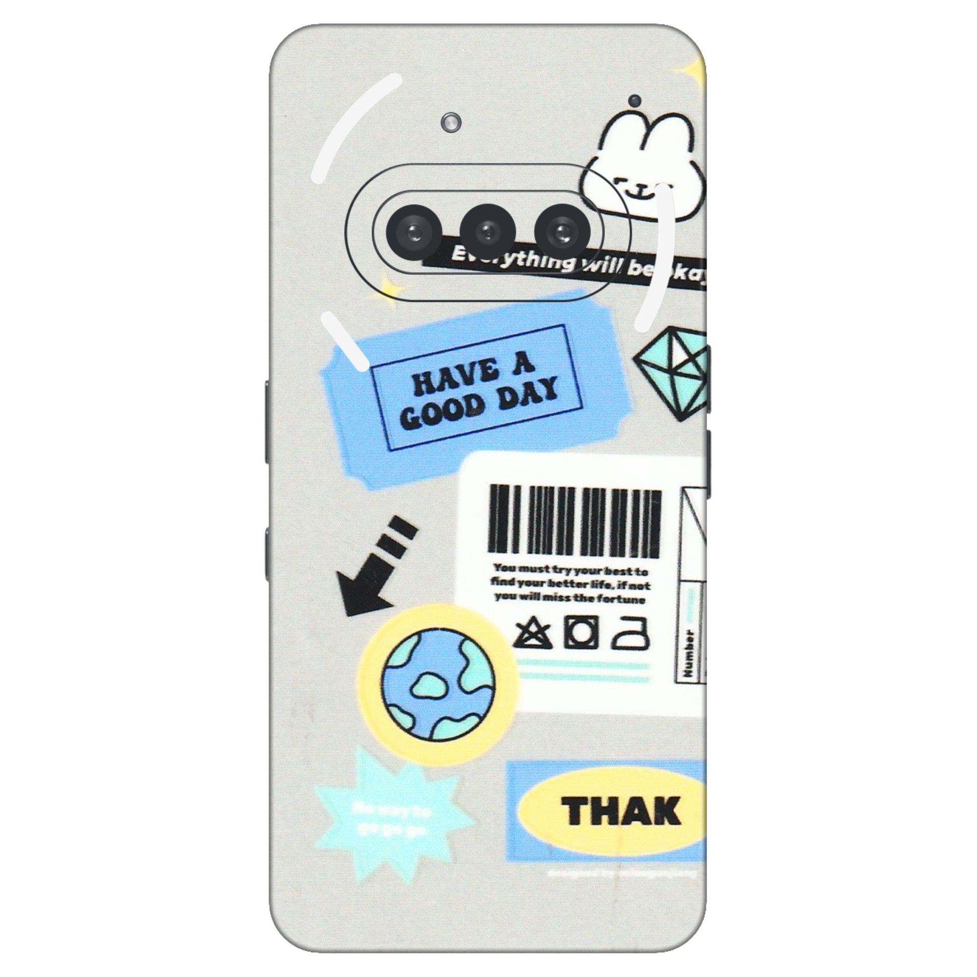 Nothing Phone Skins (All Models) - Will Be Okay Design - 3D Embossed Finish (L-316) Nothing Phone 3A