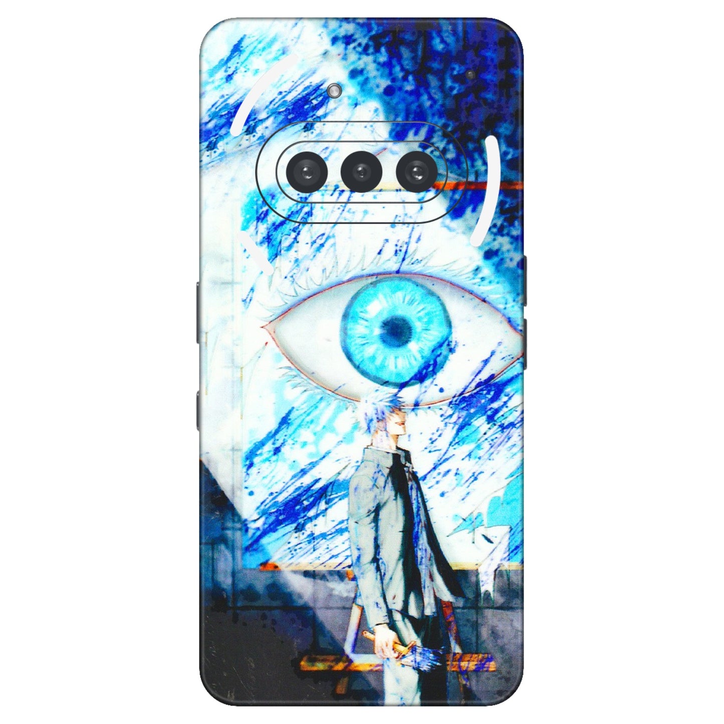 Nothing Phone Skins (All Models) - Anime Sea Blue Eye - 3D Embossed Finish (L-318) Nothing Phone 3A