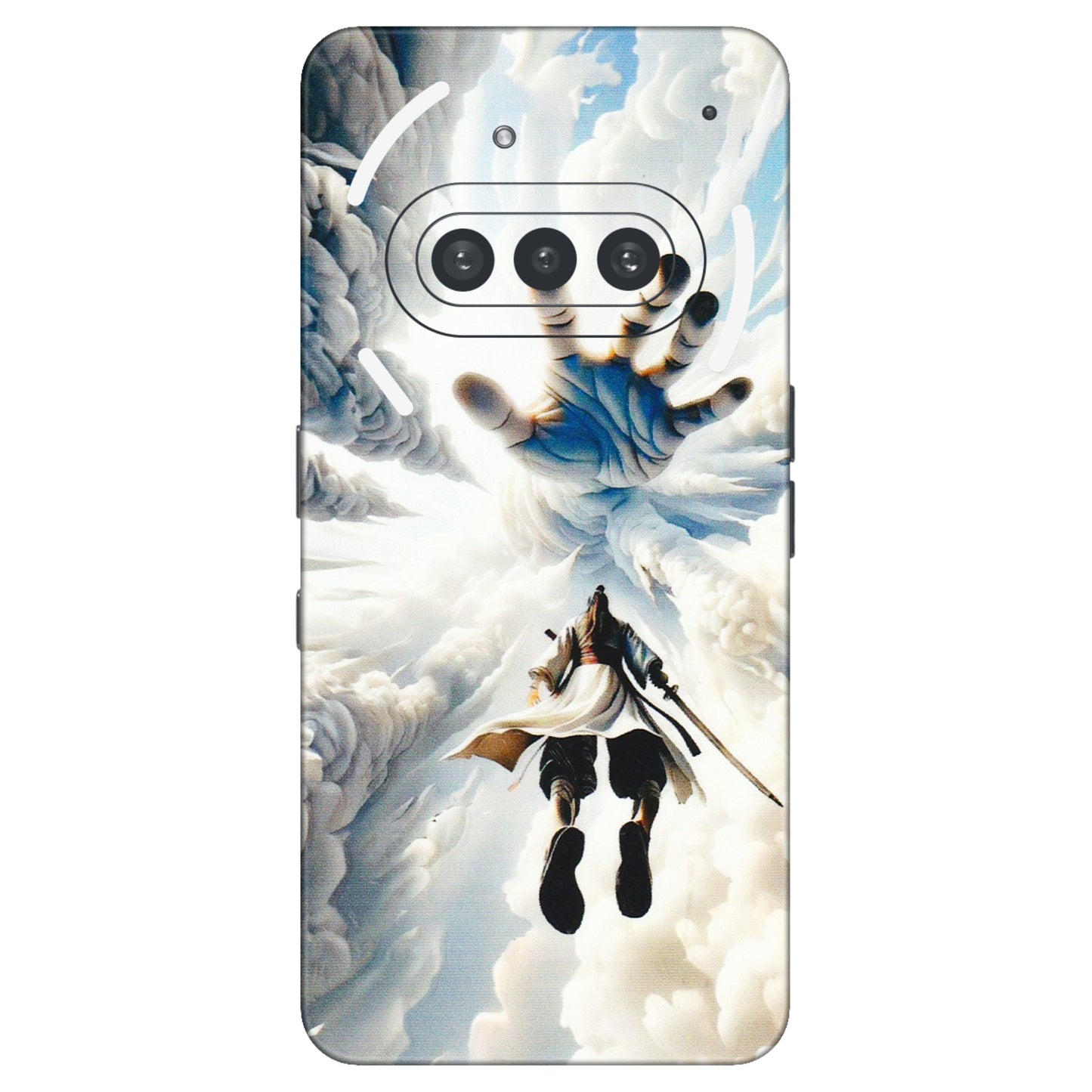 Nothing Phone Skins (All Models) - Big Hand With Monkey King - 3D Embossed Finish (L-323) Nothing Phone 3A