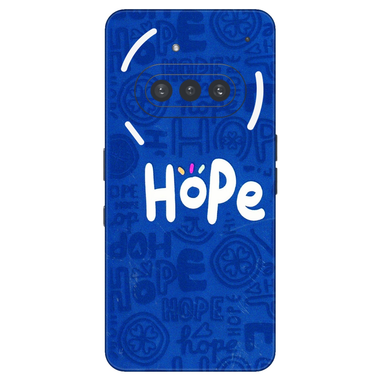 Nothing Phone Skins (All Models) - Hope Doodles Blue - 3D Embossed Finish (L-43) Nothing Phone 3A