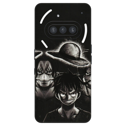 Nothing Phone Skins (All Models) - Black Luffy Hat - 3D Embossed Finish (L-57) Nothing Phone 3A