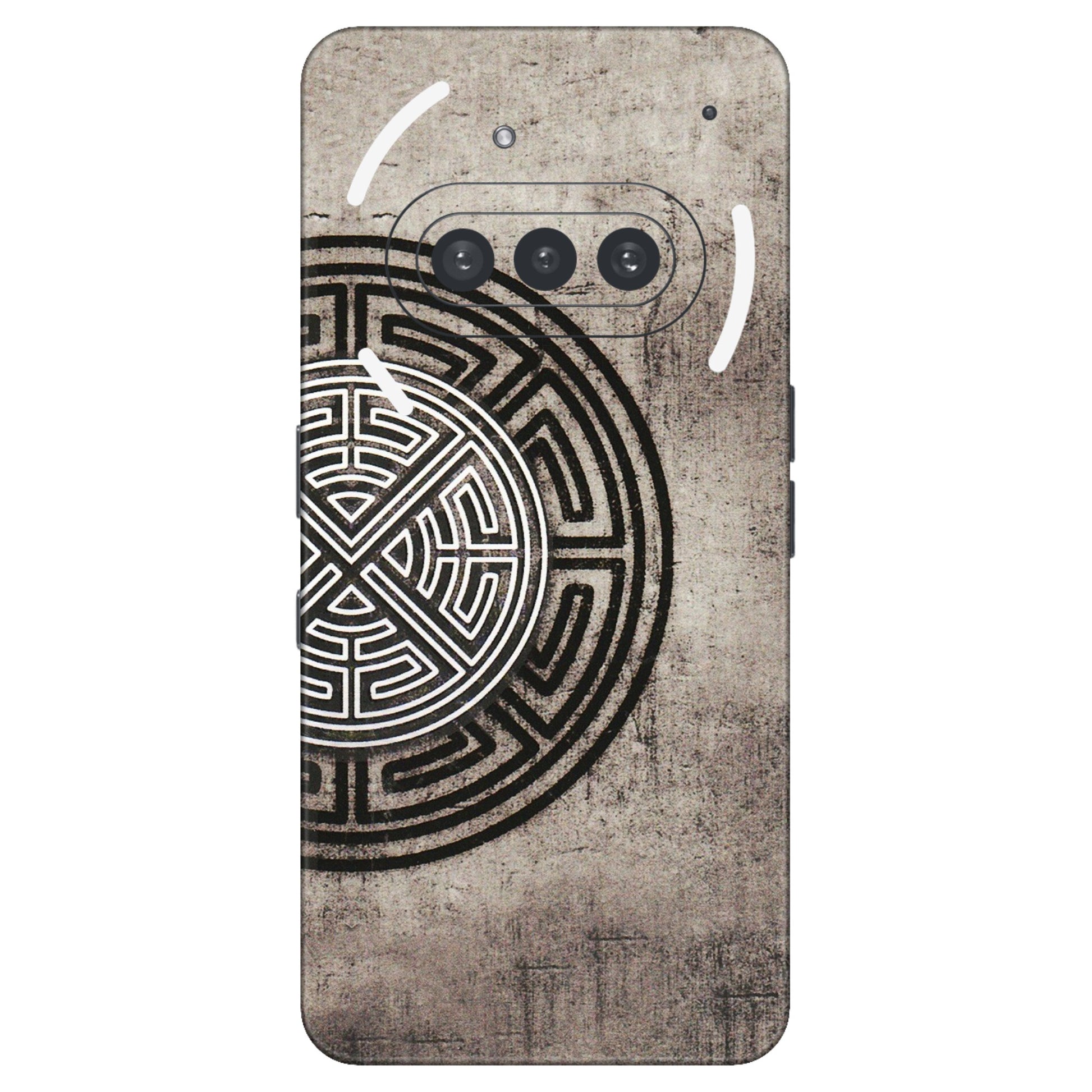 Nothing Phone Skins (All Models) - Mysterious Circular Design - 3D Embossed Finish (L-63) Nothing Phone 3A