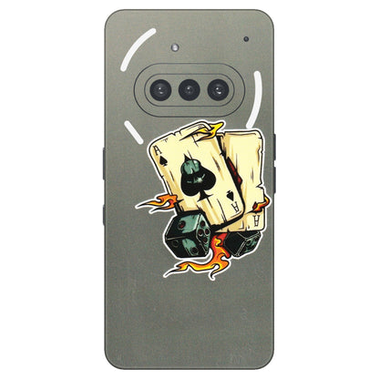 Nothing Phone Skins (All Models) - Grey Cards Of Ace - 3D Embossed Finish (L-77) Nothing Phone 3A