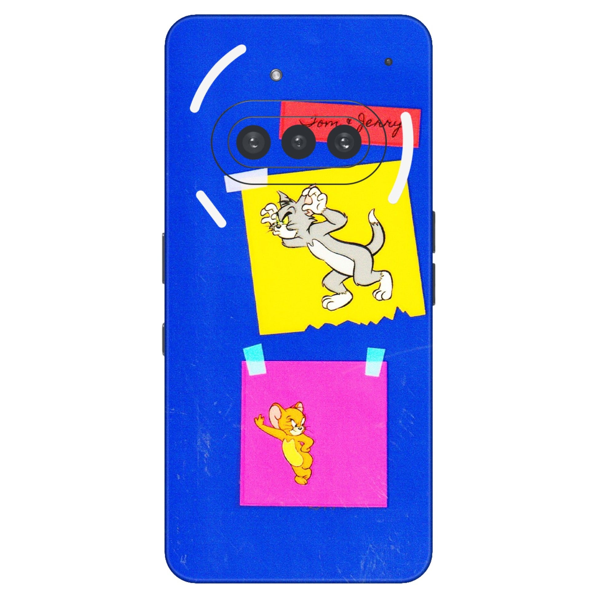 Nothing Phone Skins (All Models) - Tom N Jerry Sticky Notes - 3D Embossed Finish (L-88) Nothing Phone 3A