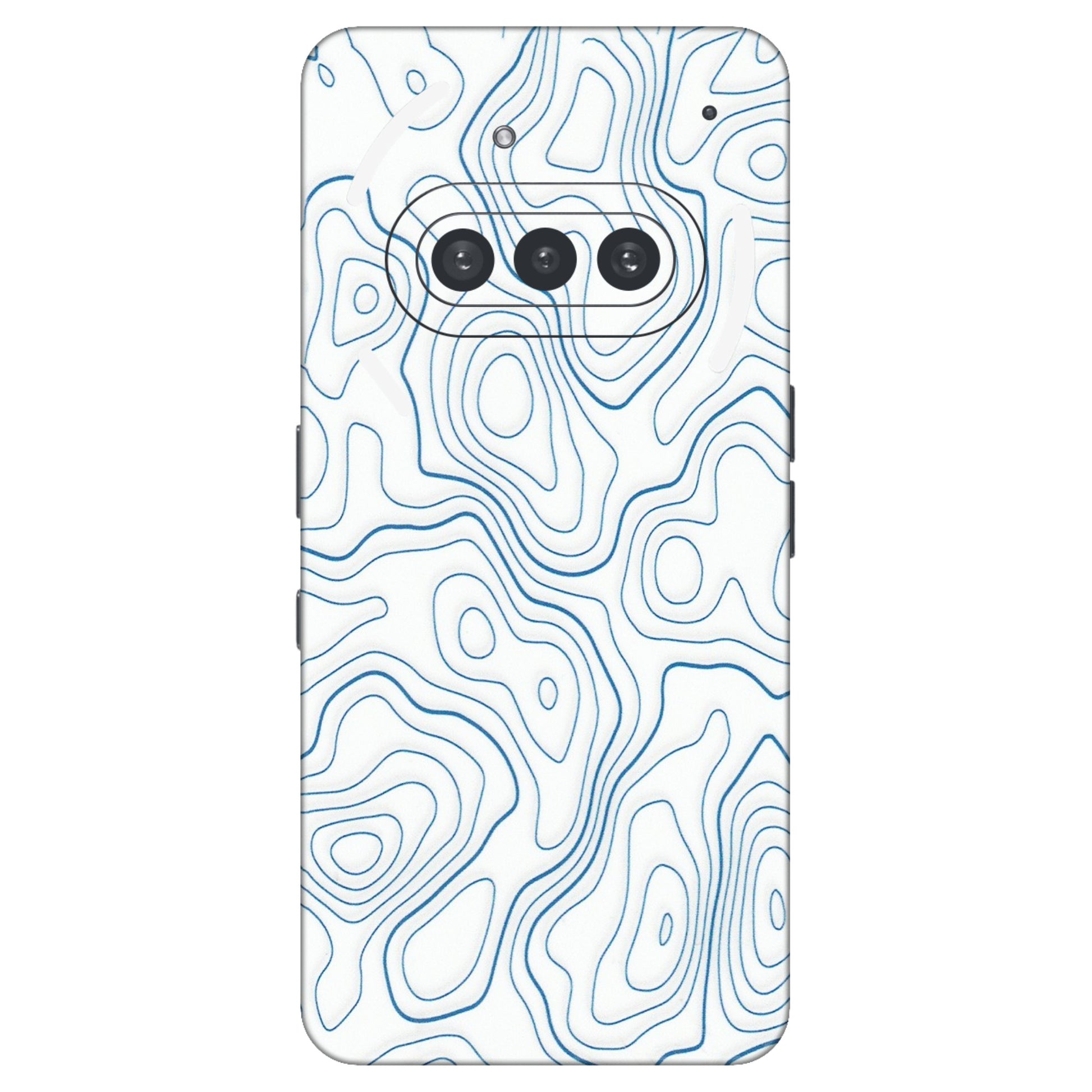 Nothing Phone Skins (All Models) - Blue And White Swirls - Matte Finish (M-139) Nothing Phone 3A
