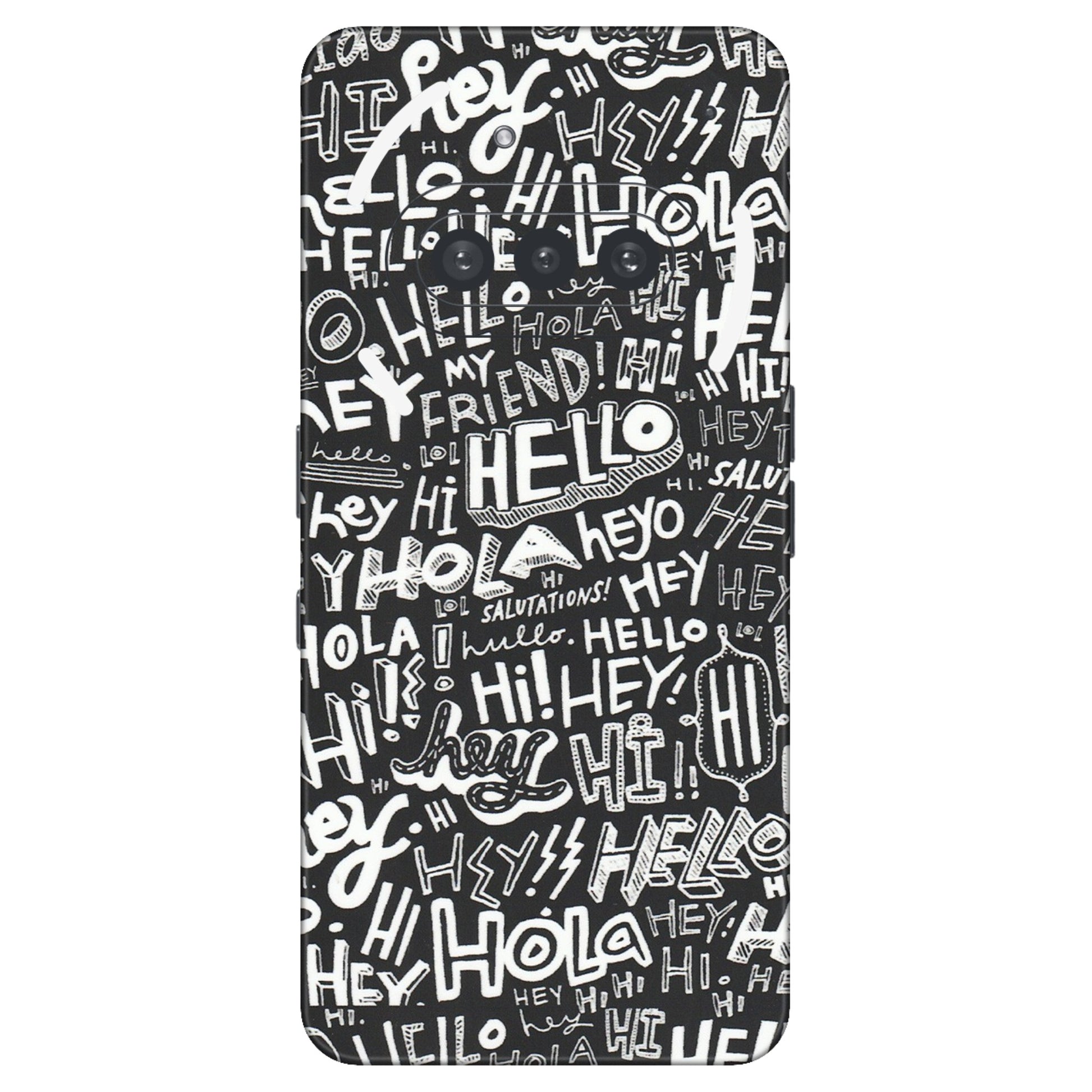 Nothing Phone Skins (All Models) - Hi Hello Doodles - Matte Finish (M-25) Nothing Phone 3A