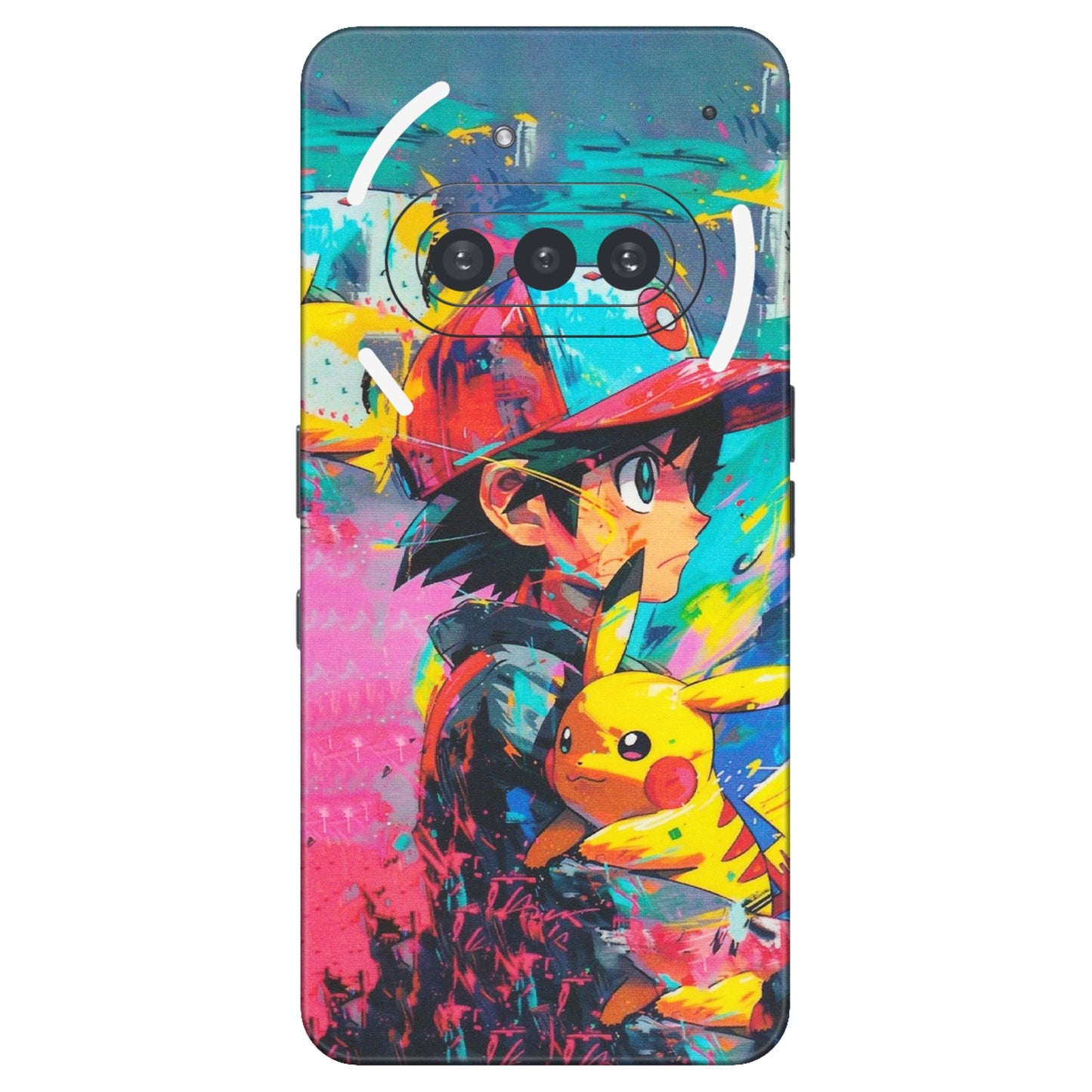 Nothing Phone Skins (All Models) - Ash & Pikachu - Matte Finish (M-26) Nothing Phone 3A