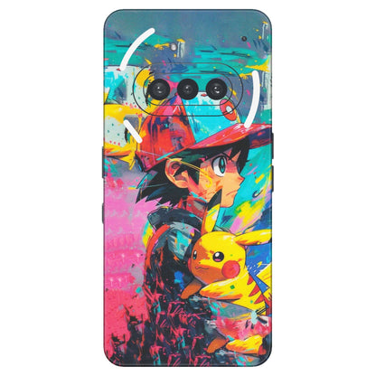 Nothing Phone Skins (All Models) - Ash & Pikachu - Matte Finish (M-26) Nothing Phone 3A