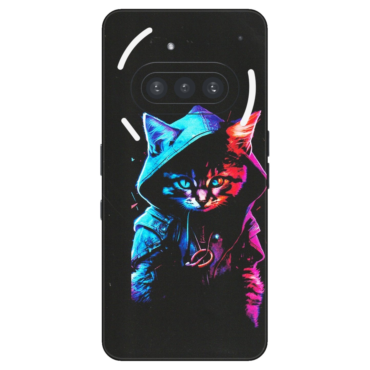 Nothing Phone Skins (All Models) - Cyberpunk Cat - Matte Finish (M-45) Nothing Phone 3A