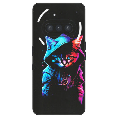 Nothing Phone Skins (All Models) - Cyberpunk Cat - Matte Finish (M-45) Nothing Phone 3A