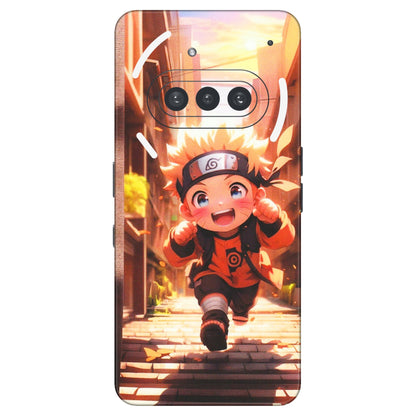 Nothing Phone Skins (All Models) - Naruto Cute Toon Running - Matte Finish (M-04) Nothing Phone 3A