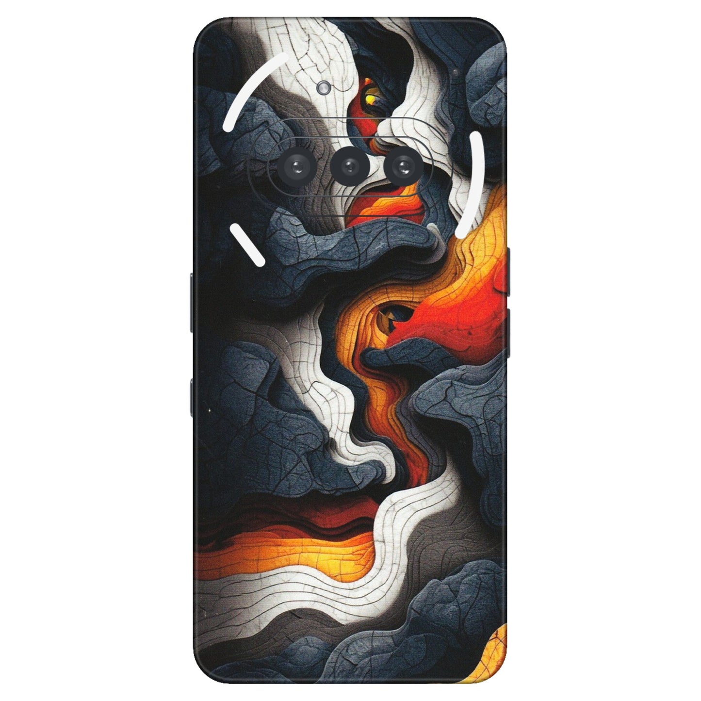 Nothing Phone Skins (All Models) - Abstract Volcanic Layers - Matte Finish (M-52) Nothing Phone 3A
