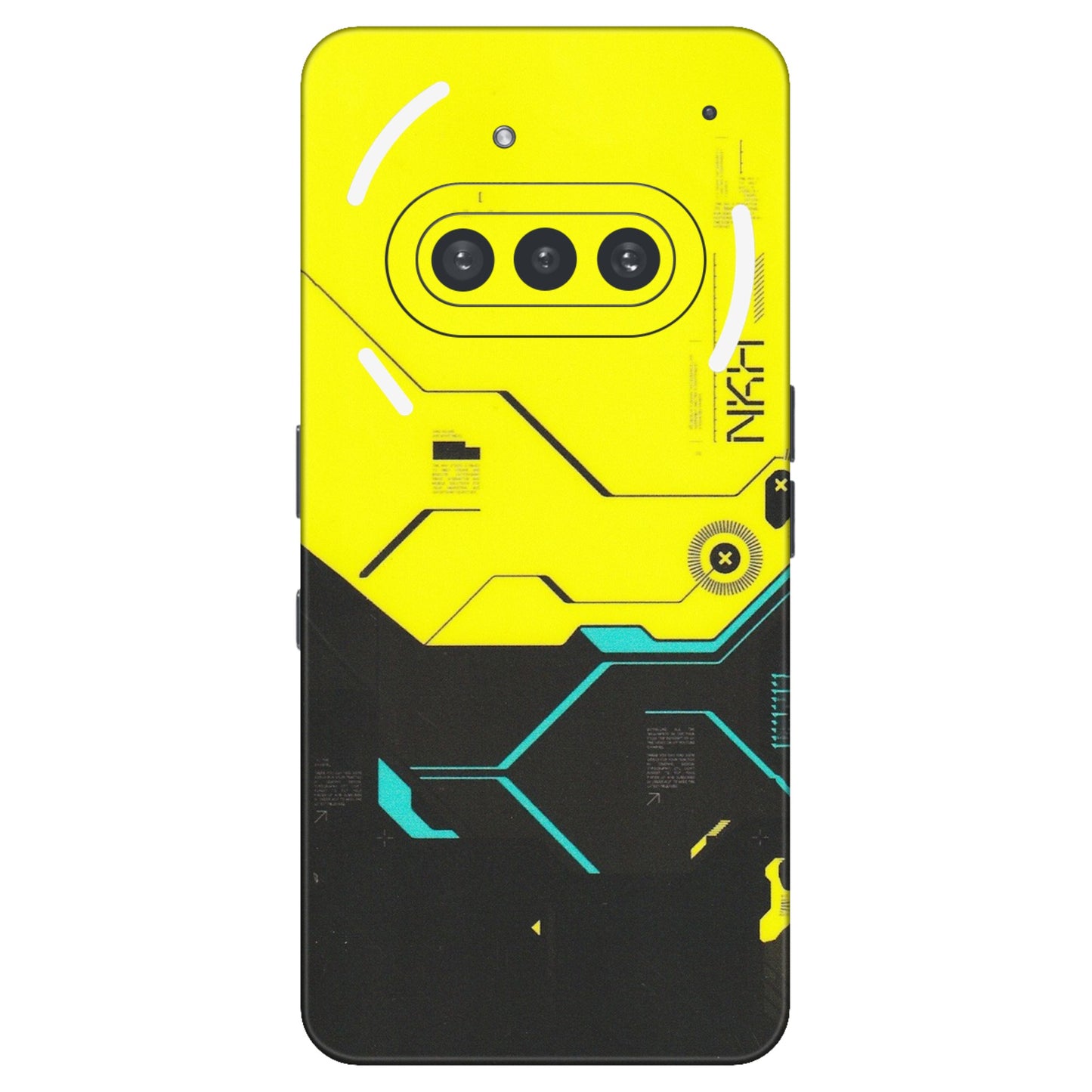 Nothing Phone Skins (All Models) - Black Yellow Technica - Matte Finish (M-53) Nothing Phone 3A