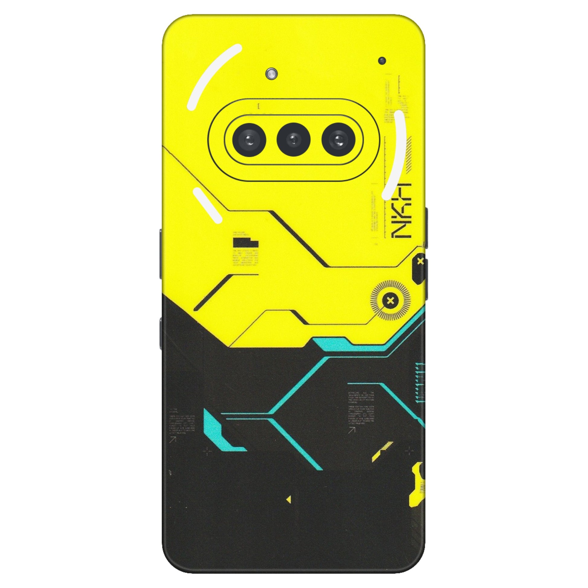 Nothing Phone Skins (All Models) - Black Yellow Technica - Matte Finish (M-53) Nothing Phone 3A