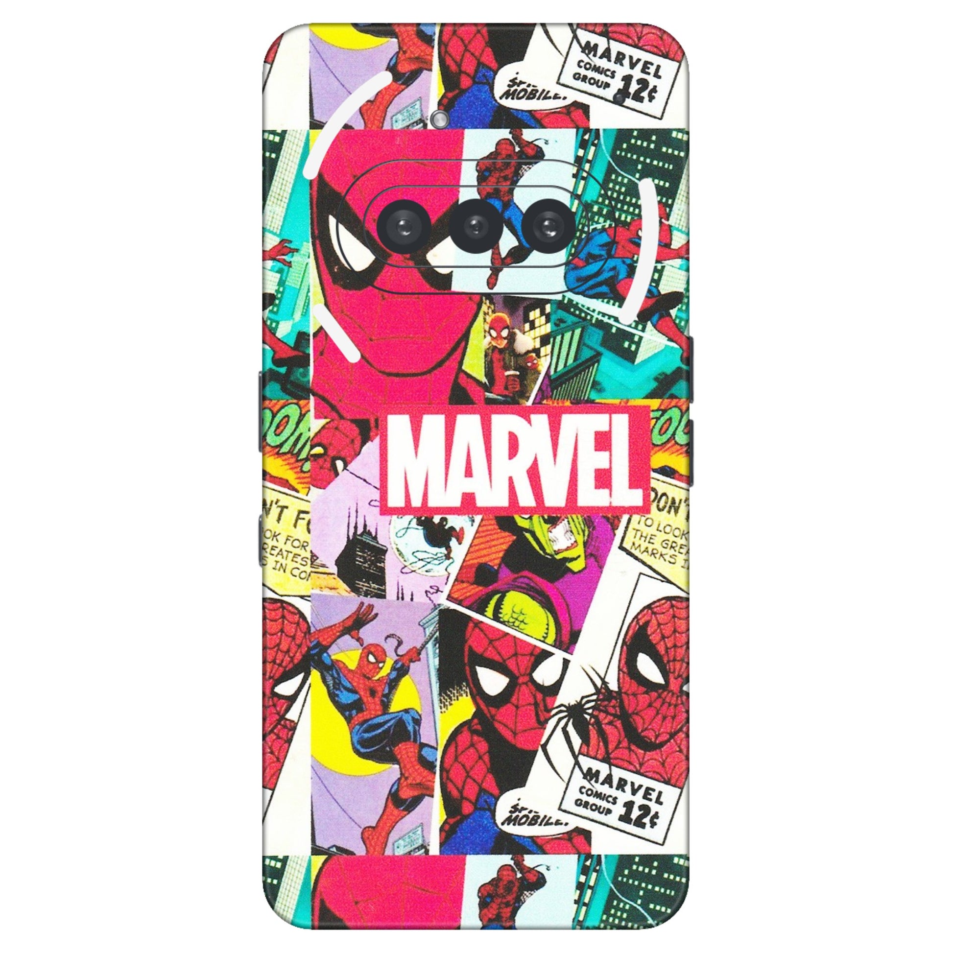 Nothing Phone Skins (All Models) - Marvel Comic Spiderman Grafitti - Matte Finish (M-72) Nothing Phone 3A