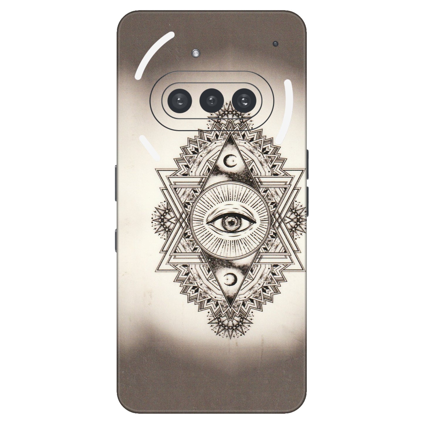Nothing Phone Skins (All Models) - Tranzy Series Illuminati Great Eye - Transparent Finish (T-14) Nothing Phone 3A