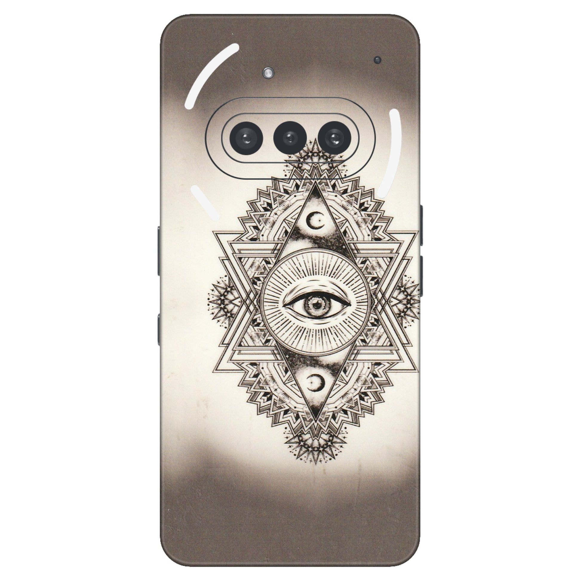 Nothing Phone Skins (All Models) - Tranzy Series Illuminati Great Eye - Transparent Finish (T-14) Nothing Phone 3A