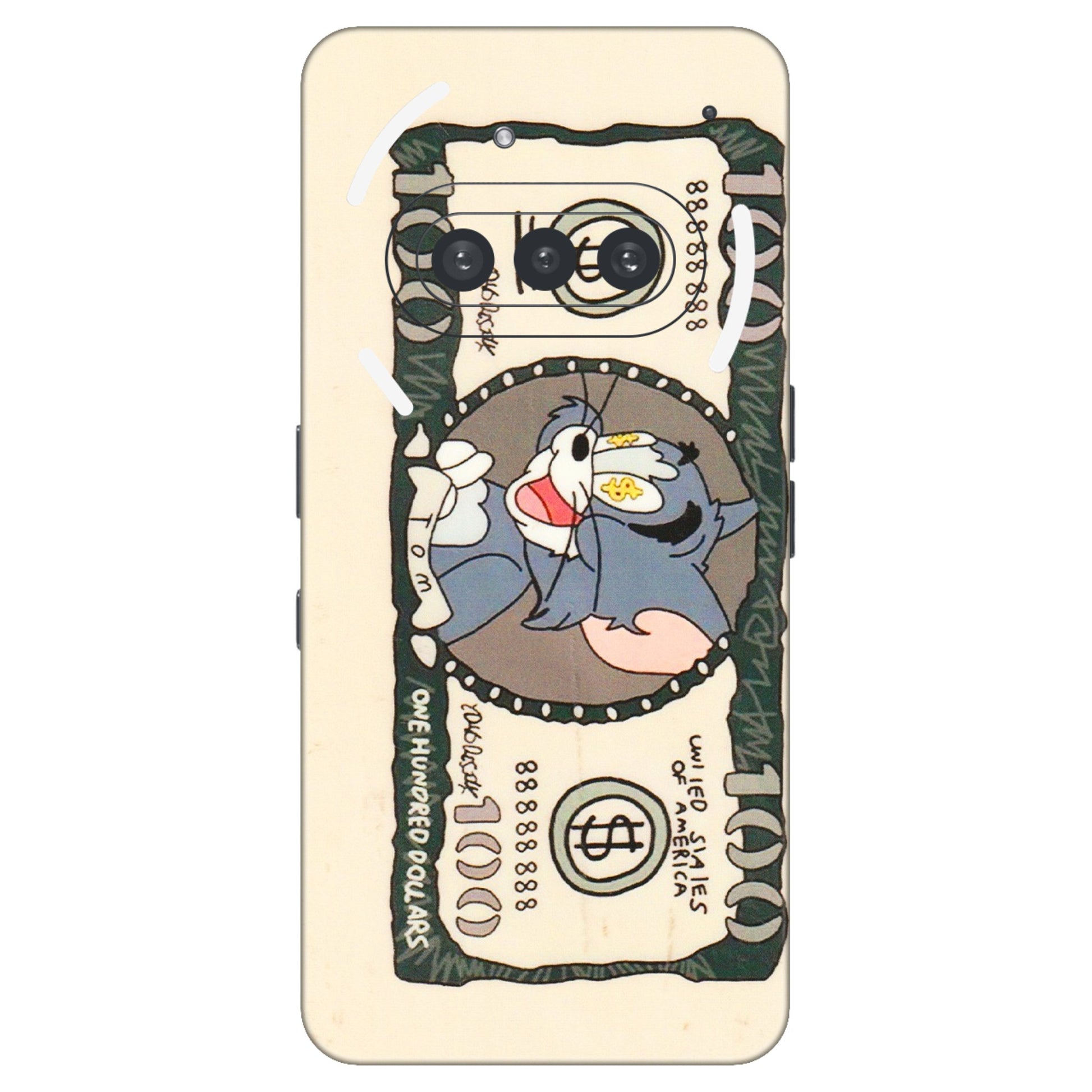 Nothing Phone Skins (All Models) - Tranzy Series One Hundred Dollar Tom - Transparent Finish (T-16) Nothing Phone 3A