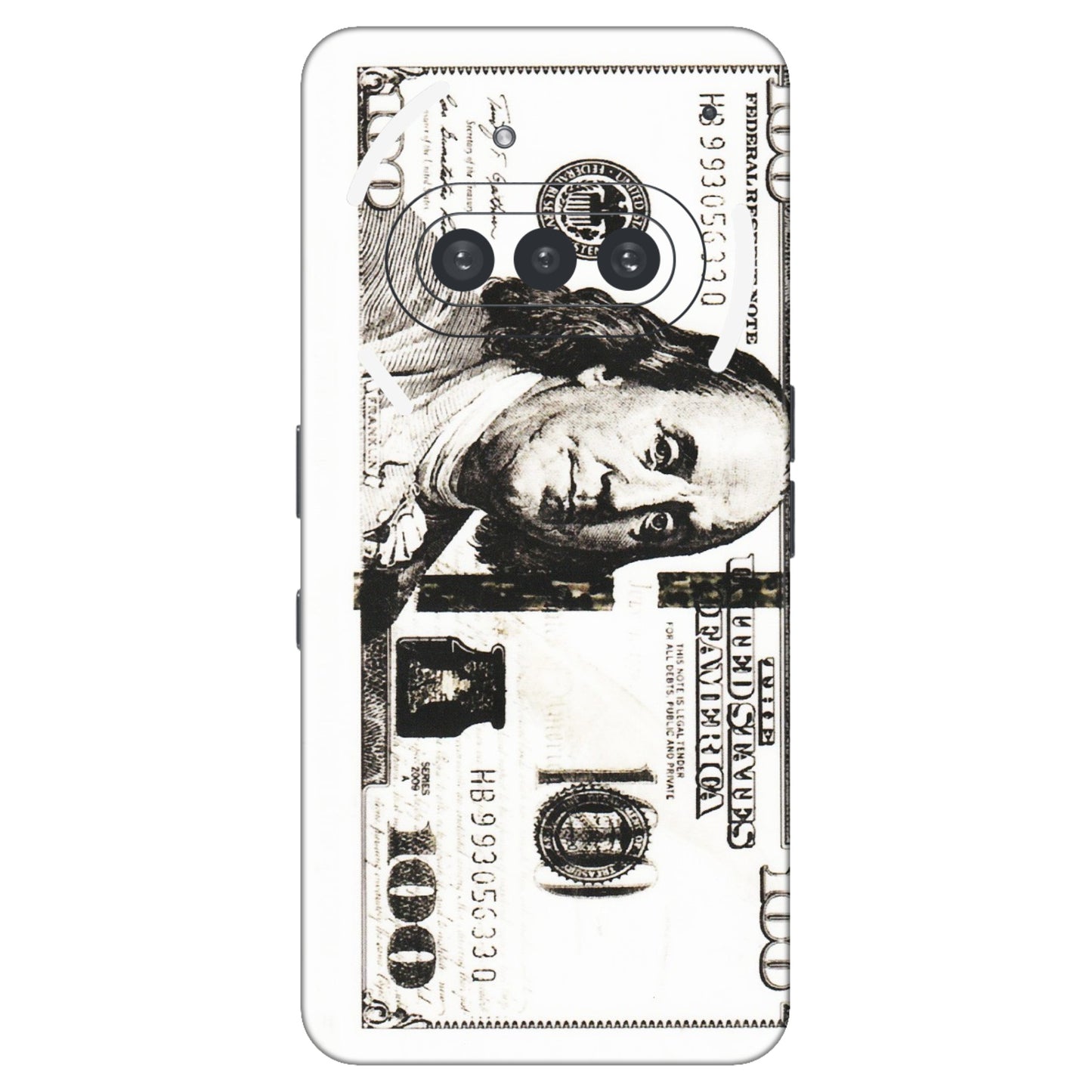 Nothing Phone Skins (All Models) - Tranzy Series 100 Dollar Currency - Transparent Finish (T-1) Nothing Phone 3A