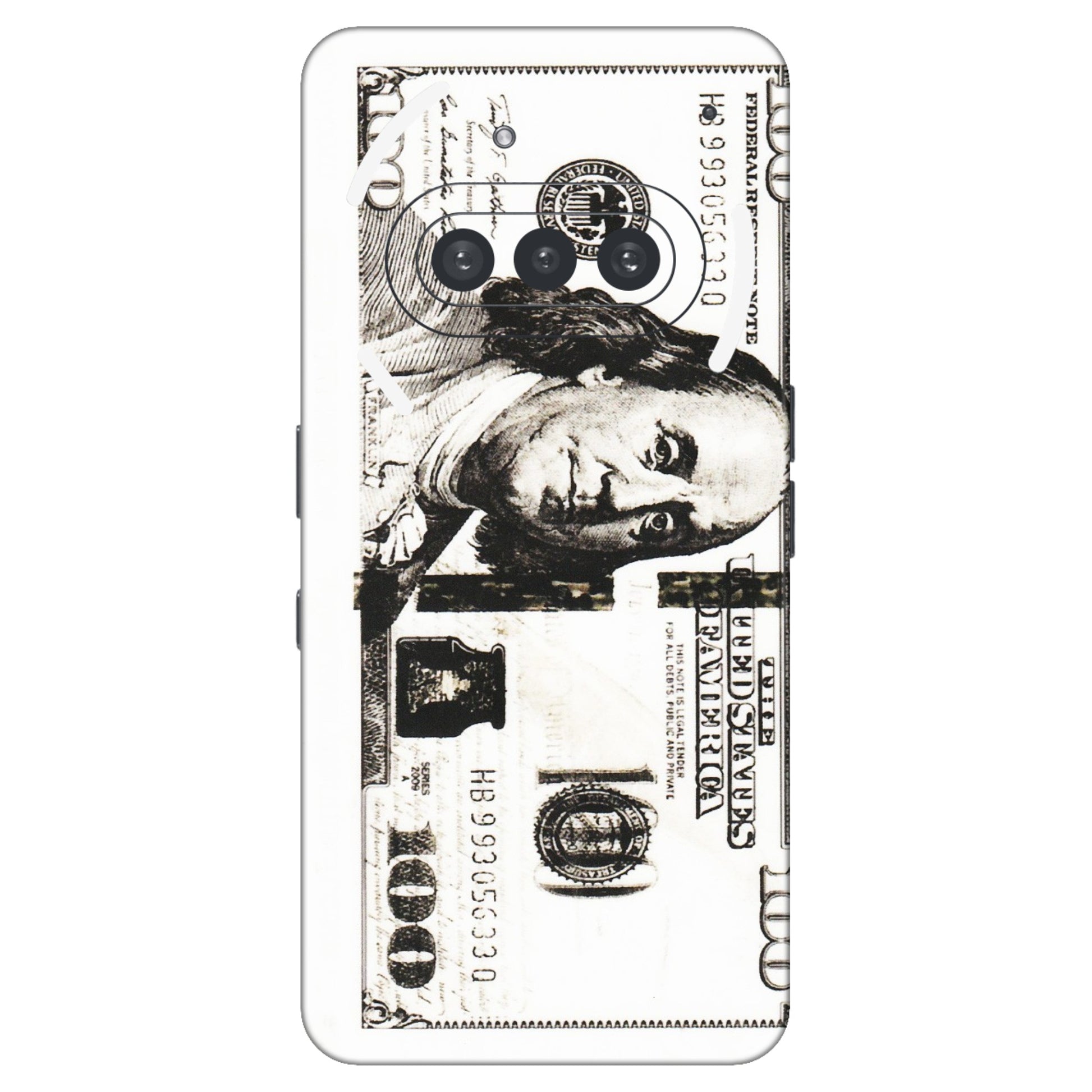 Nothing Phone Skins (All Models) - Tranzy Series 100 Dollar Currency - Transparent Finish (T-1) Nothing Phone 3A