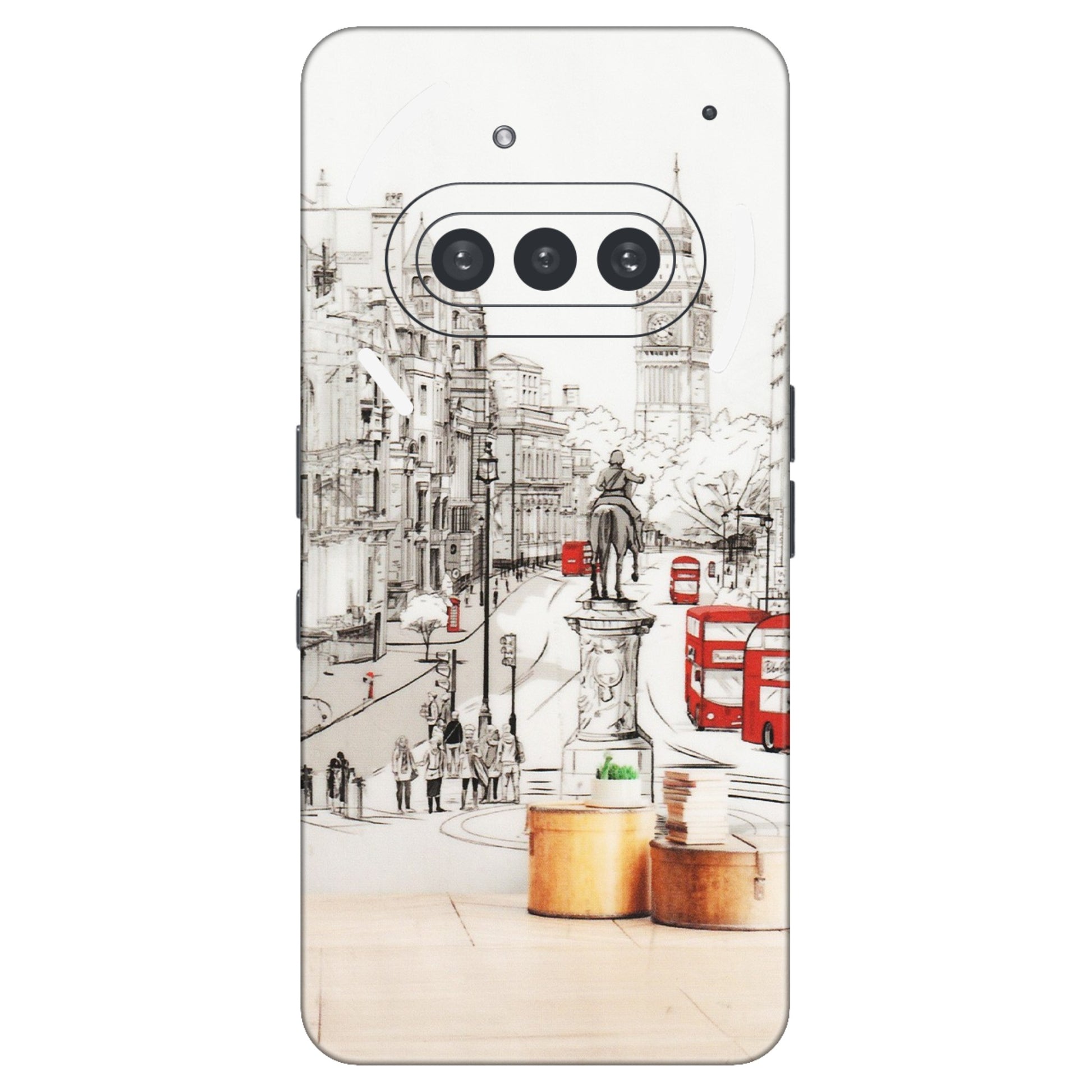 Nothing Phone Skins (All Models) - Tranzy Series London Street - Transparent Finish (T-2) Nothing Phone 3A