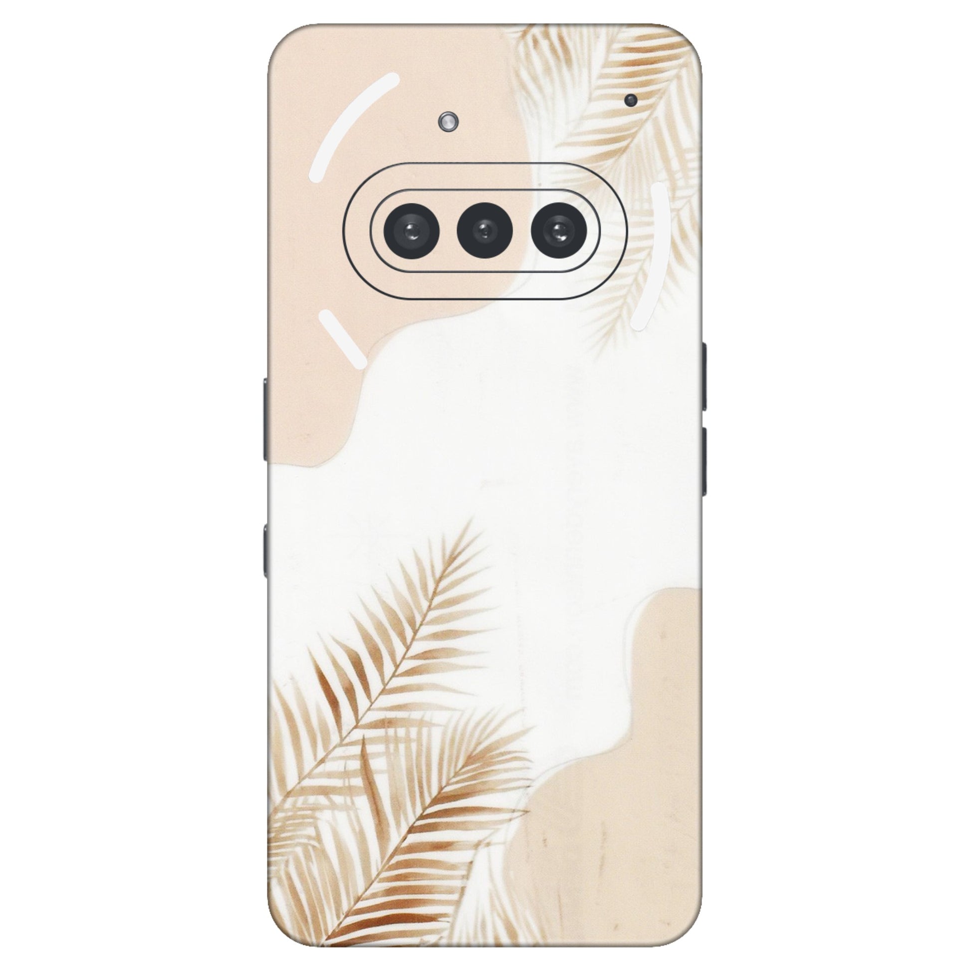 Nothing Phone Skins (All Models) - Tranzy Series Gold Petals Abstract - Transparent Finish (T-8) Nothing Phone 3A