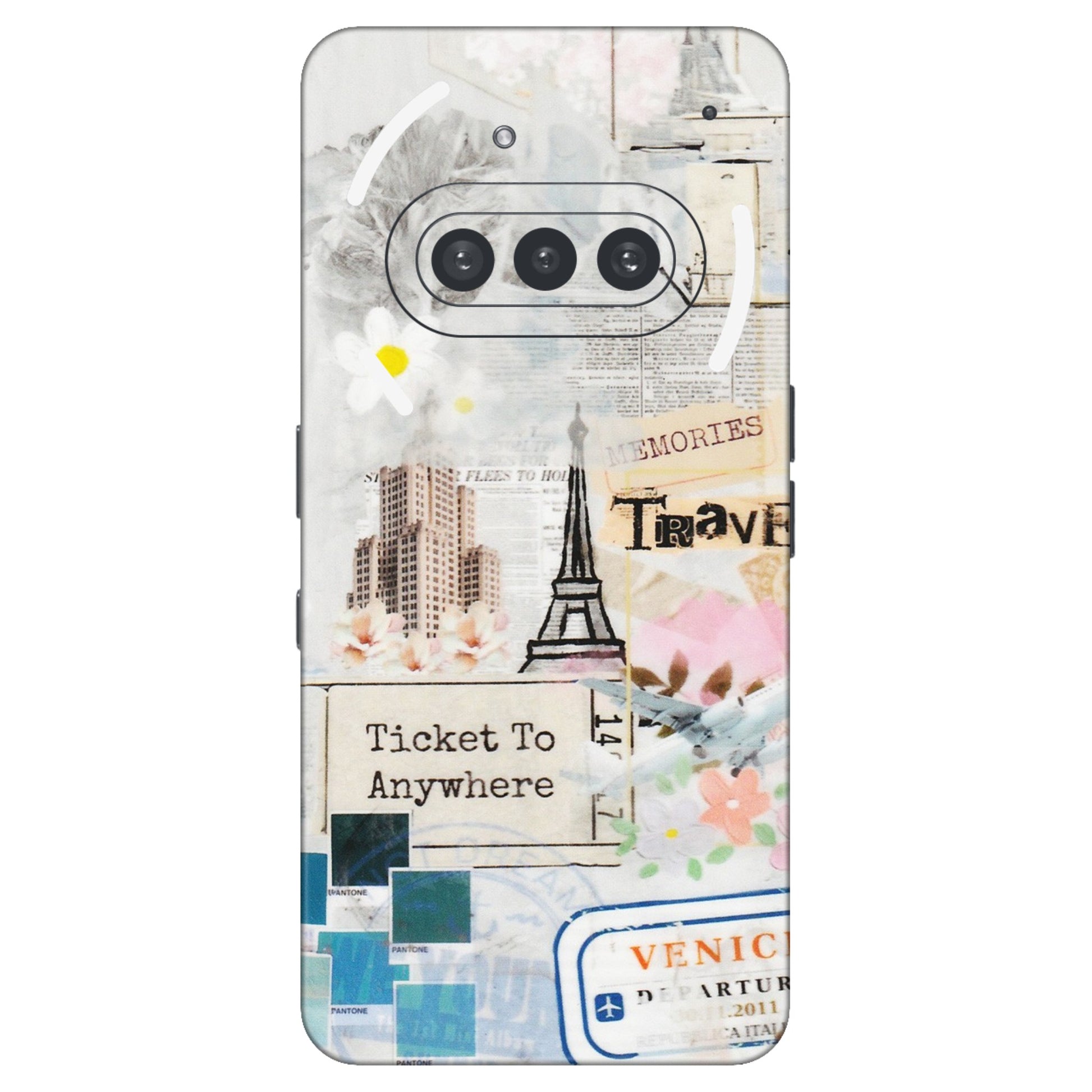Nothing Phone Skins (All Models) - Tranzy Series Travel Memories - Transparent Finish (T-9) Nothing Phone 3A