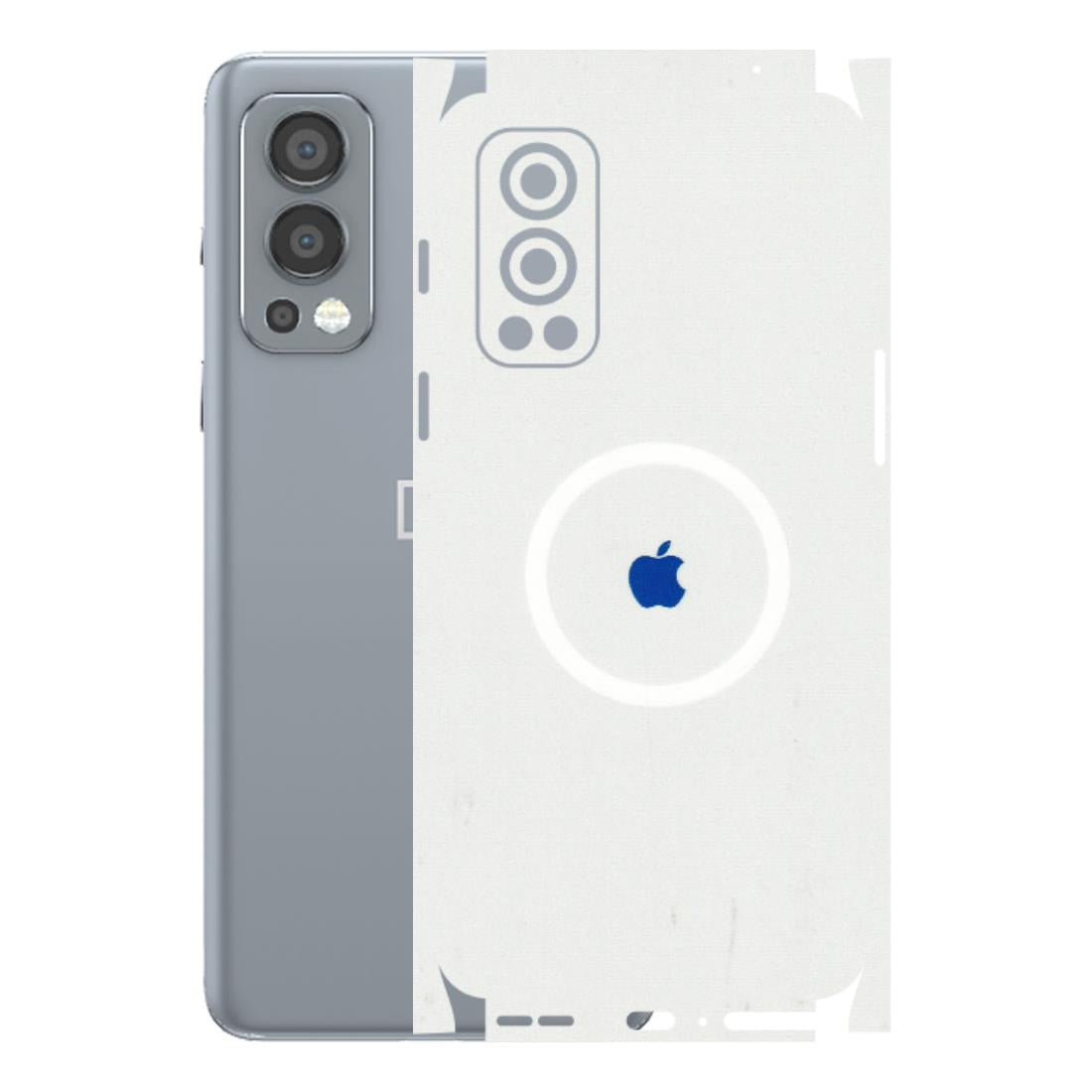 OnePlus Phone Skins (All Models) - iPhone Magsafe Logo - 3D Embossed Finish - (L-320) Oneplus Nord 2 (5G)