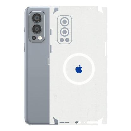 OnePlus Phone Skins (All Models) - iPhone Magsafe Logo - 3D Embossed Finish - (L-320) Oneplus Nord 2 (5G)