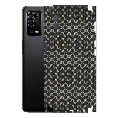 Oppo Phone Skins (All Models) - Black G Print - 3D Embossed Finish (L-109) Oppo A55 4G