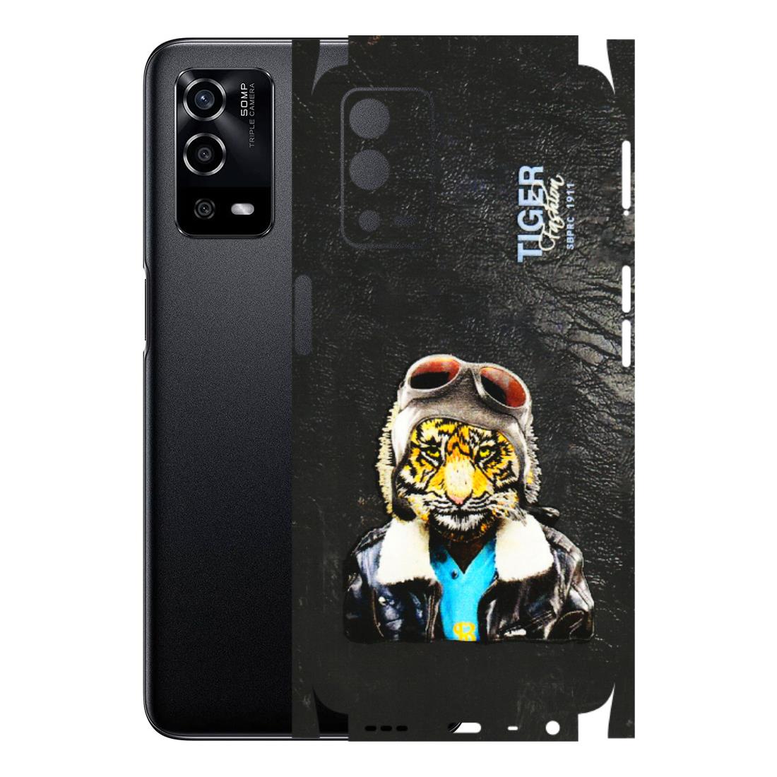 Oppo Phone Skins (All Models) - Rider Tiger - 3D Embossed Finish (L-113) Oppo A55 4G