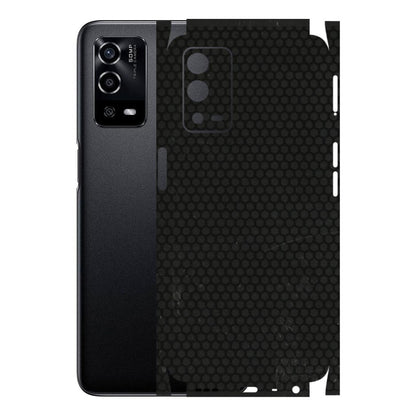 Oppo Phone Skins (All Models) - Black honeycomb - 3D Embossed Finish (L-114) Oppo A55 4G