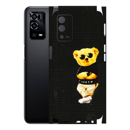 Oppo Phone Skins (All Models) - Classy Teddy Bear - 3D Embossed Finish (L-116) Oppo A55 4G