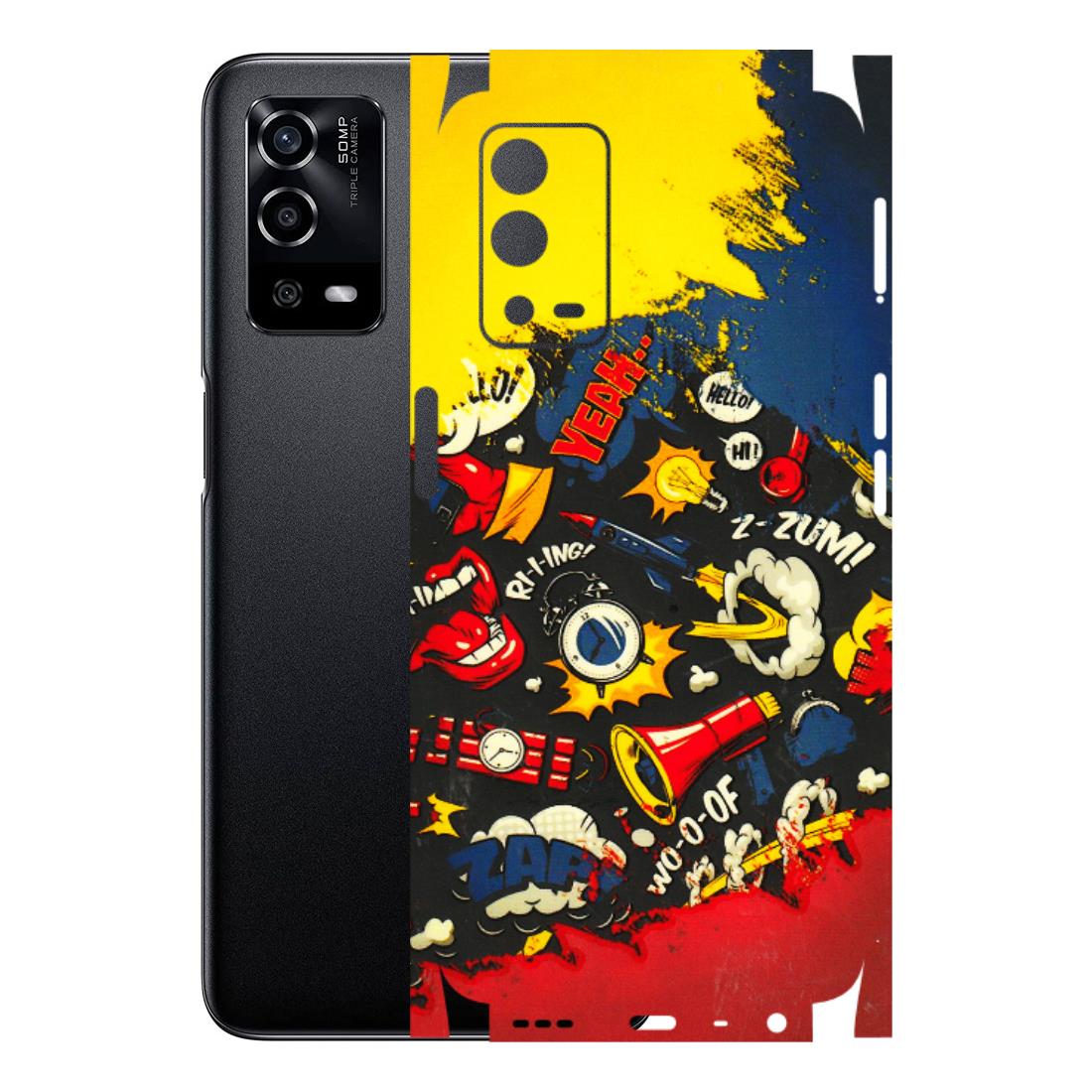 Oppo Phone Skins (All Models) - Pacific Doodle Art - 3D Embossed Finish (L-120) Oppo A55 4G