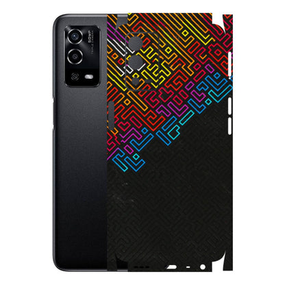 Oppo Phone Skins (All Models) - Dotme Pattern Art - 3D Embossed Finish (L-121) Oppo A55 4G